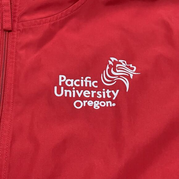 Pacific University Boxers Mens Jacket XL Red Anorak Windbreaker Oregon Champion - Picture 3 of 12